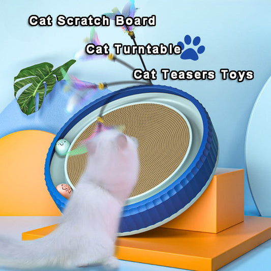 NEW Round Cat Scratching Board Wear-resistant Anti-scratch Claw