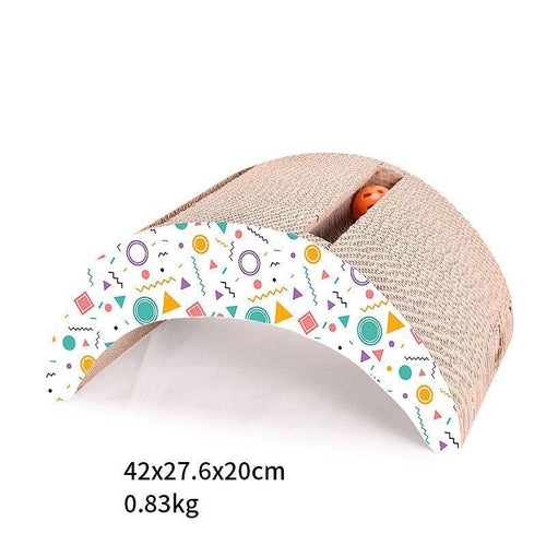 Ultimate Kitty Haven: Multi-Colored Cat Scratcher For All Ages