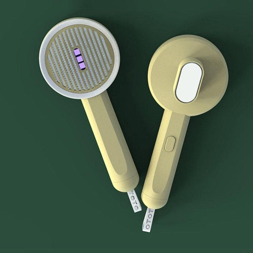 2-In-1 Pet Grooming Tool: Uv Light Hair Remover And Detangling Comb