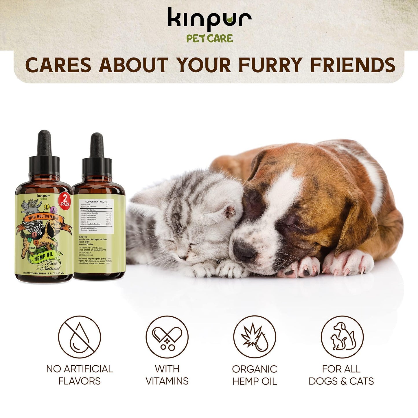 Pet Hemp Oil Cat and Dog Calming