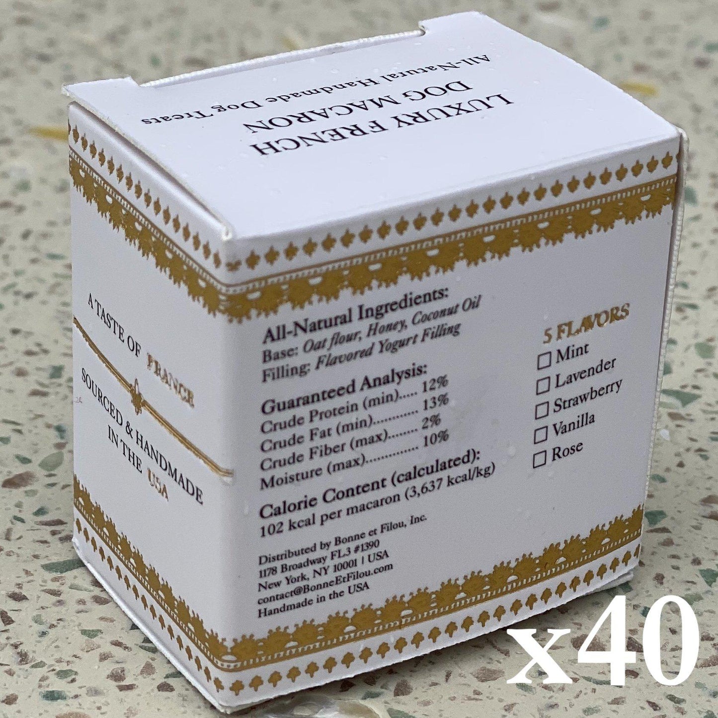 Strawberry Dog Macarons - Count 40