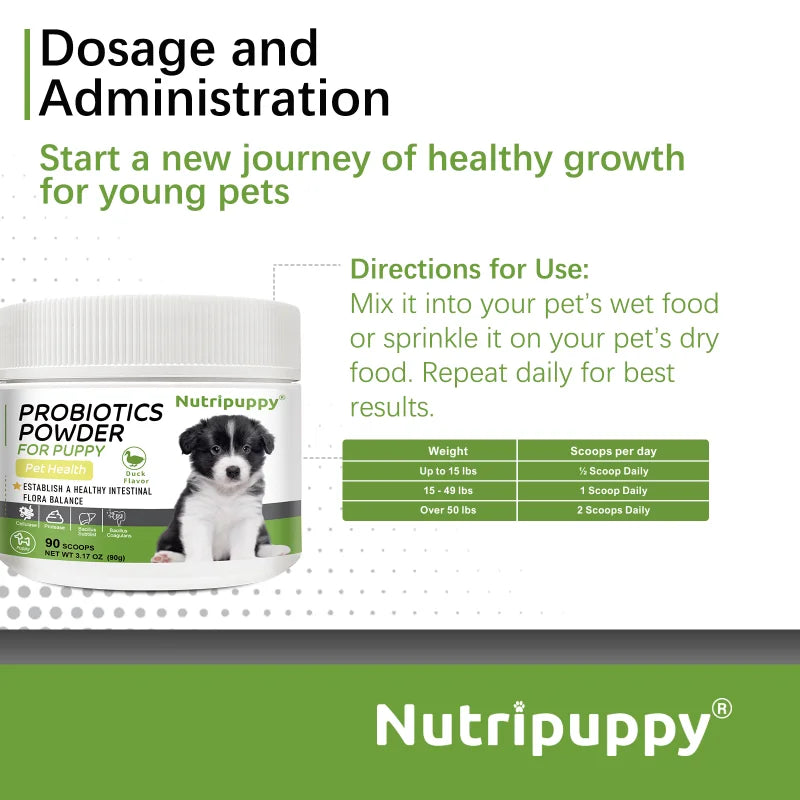 Dog Probiotic Powder Supplement
