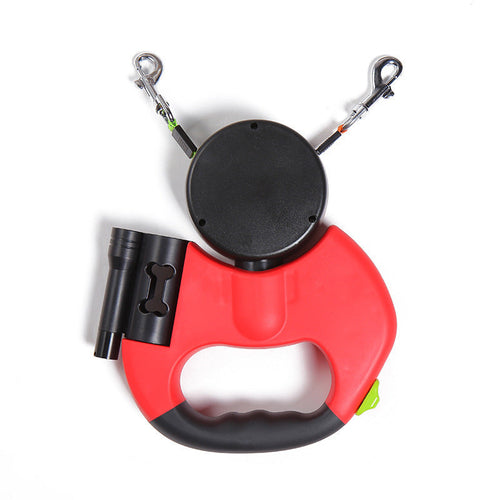 Retractable Dog Leash For Small Dogs Reflective Dual Pet Leash Lead