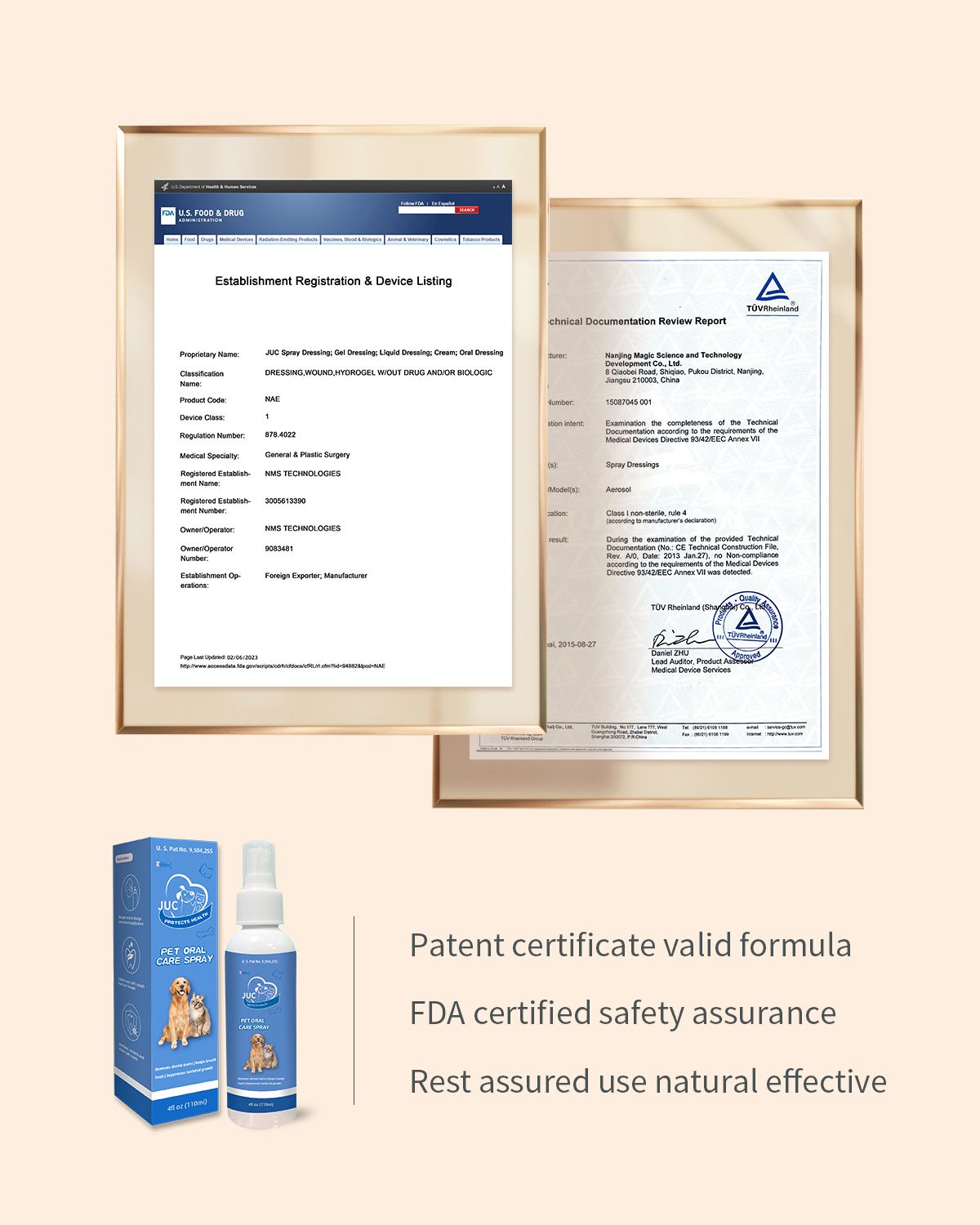 Dog Breath Freshener for Dogs & Cats Teeth Cleaning Spray Dog Bad