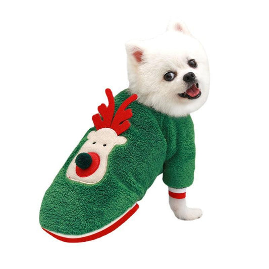 Festive Furry Friend Christmas Sweater
