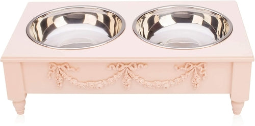Rose Swag Elevated Pet Bowl / Feeder