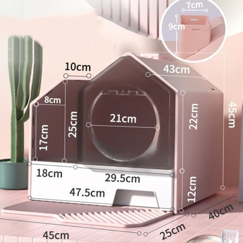 Enclosed Pet Oasis: The Ultimate Odor-Free Cat Litter Box