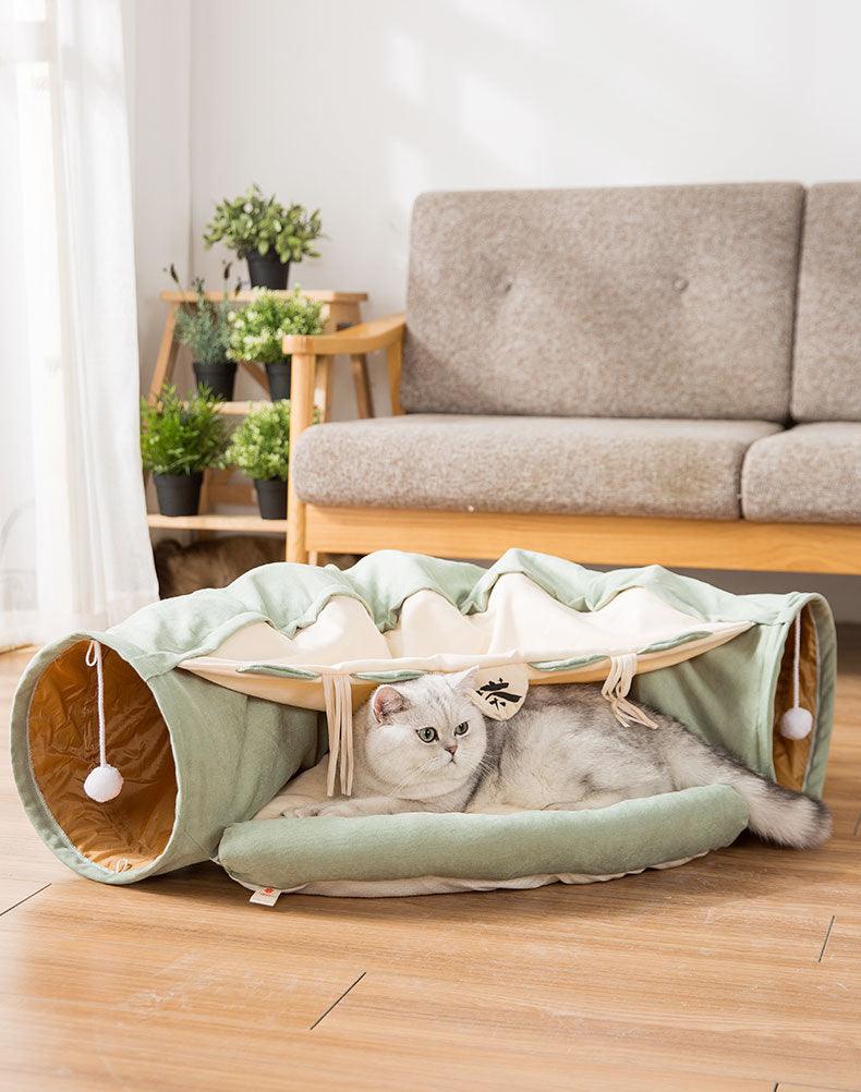 durable washable collapsible cat tunnel: the ultimate feline