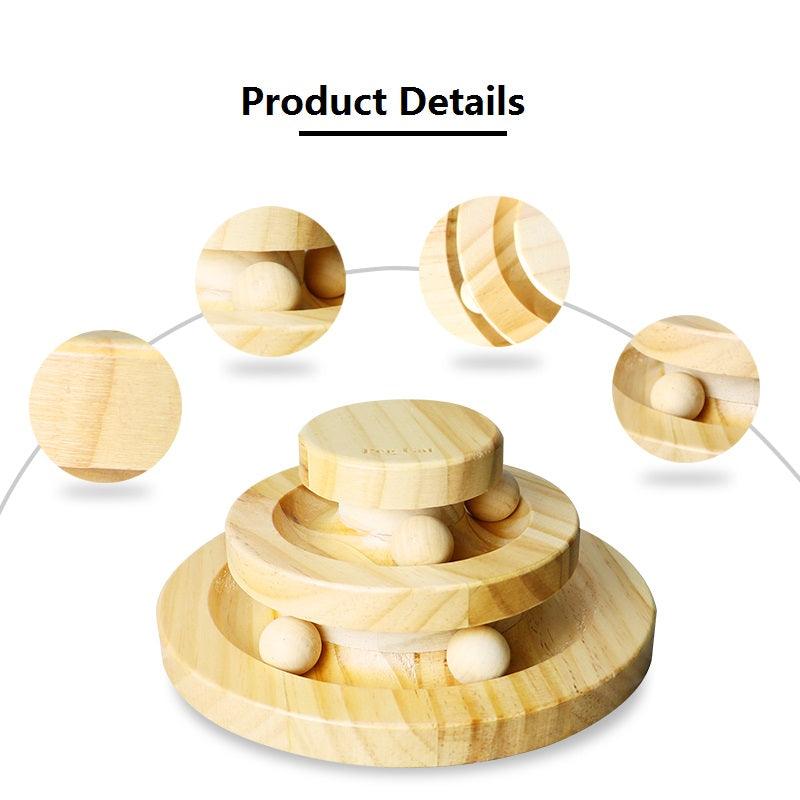 Whimsicat Wooden Interactive Cat Toy