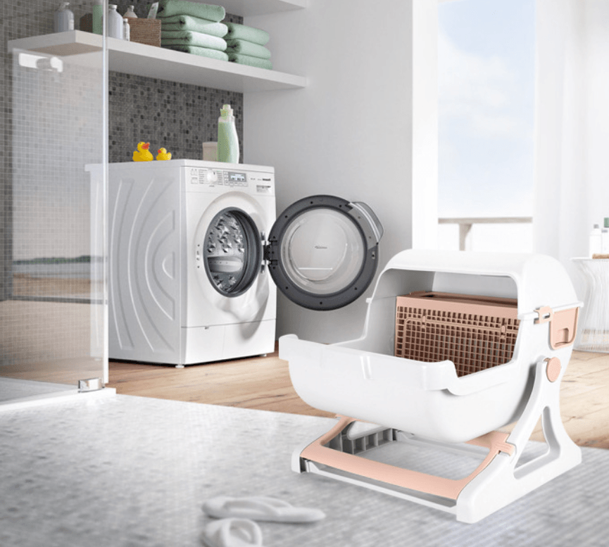 Sleek Kitty Corner Cat Litter Box