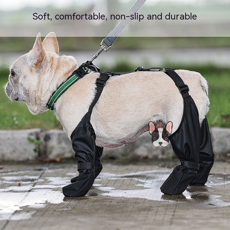 Waterproof Dog Shoes Adjustable Dog Boots Pet Breathbale Shoes For