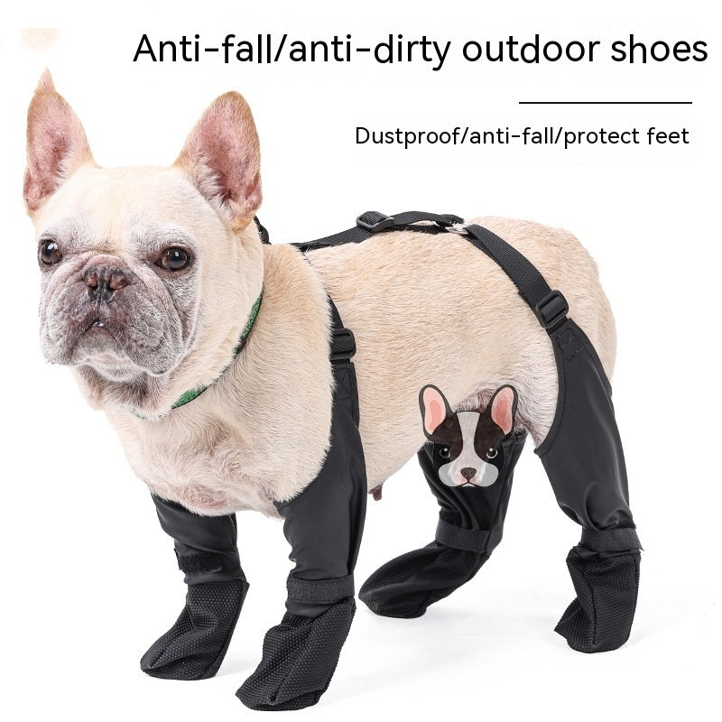 Waterproof Dog Shoes Adjustable Dog Boots Pet Breathbale Shoes For