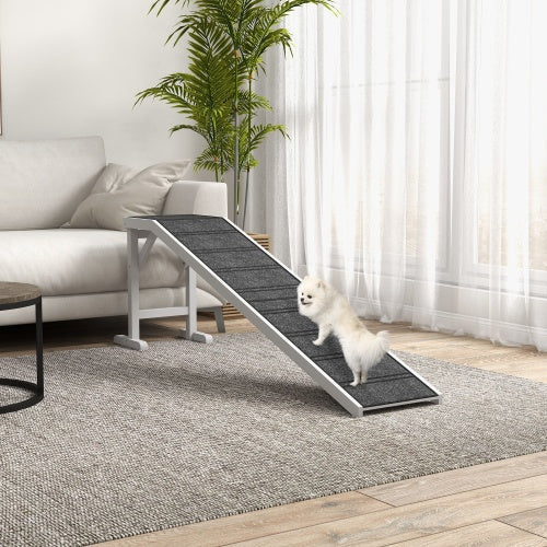 Ramp For Dog Bed, Pet Ramp For Dog With Non-slip Carpet And Top