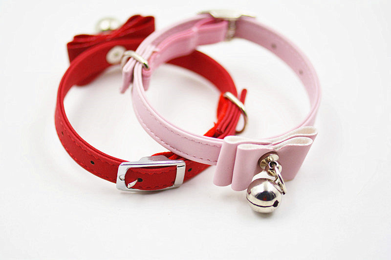 Hot Pet Collar Bow Tie Bell Collar Cute Bell Small Dog Collar,collar,