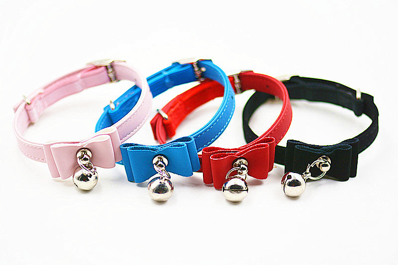 Hot Pet Collar Bow Tie Bell Collar Cute Bell Small Dog Collar,collar,