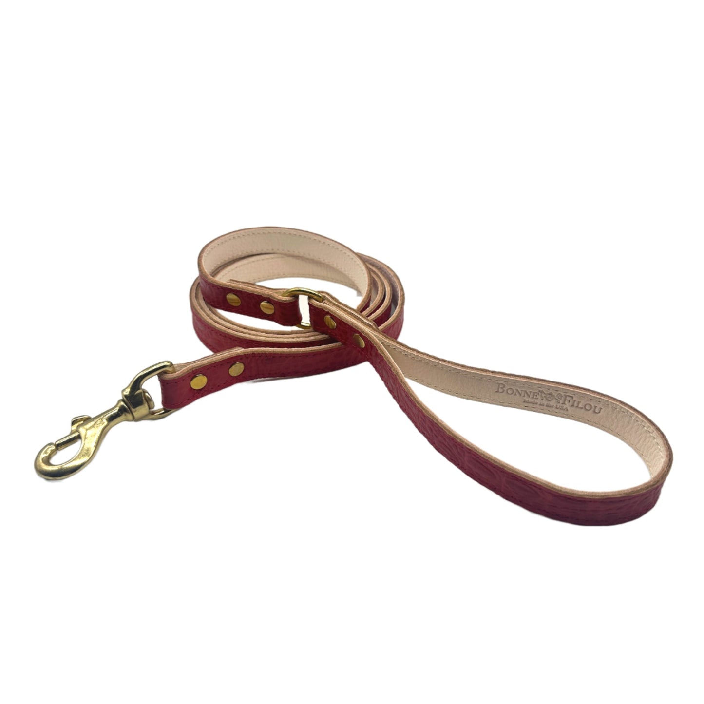 Croc Leather Dog Leashes