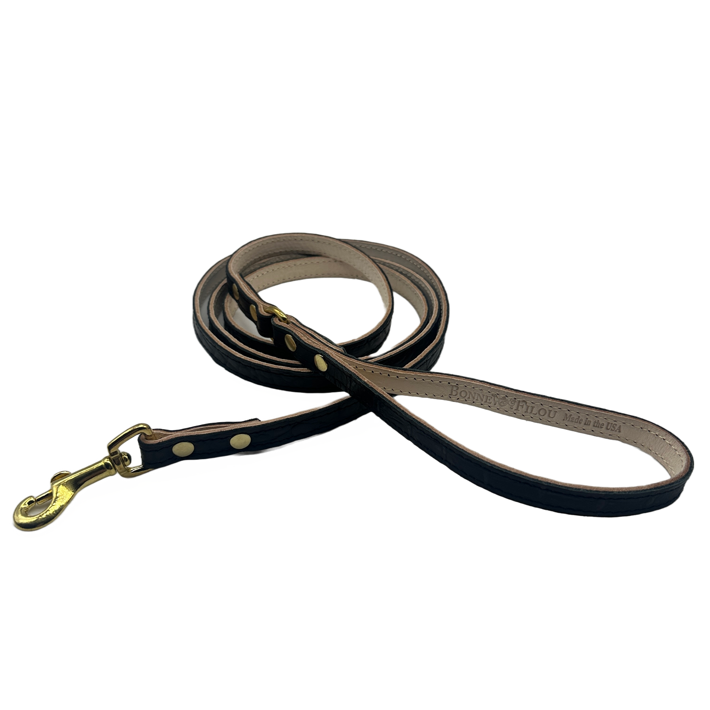 Croc Leather Dog Leashes