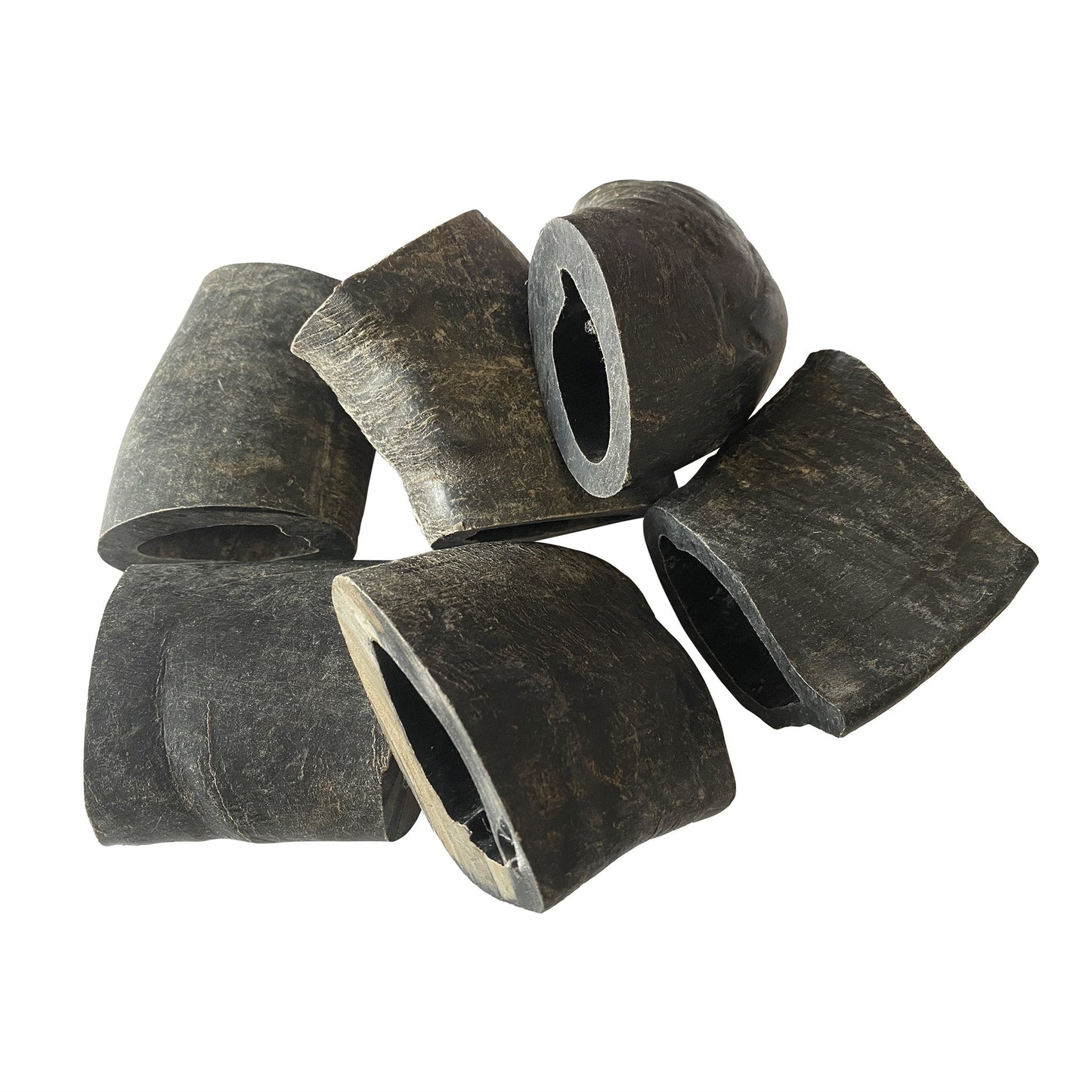 Water Buffalo Horn Section/Tuffie Dog Chews-2 Count-10 oz