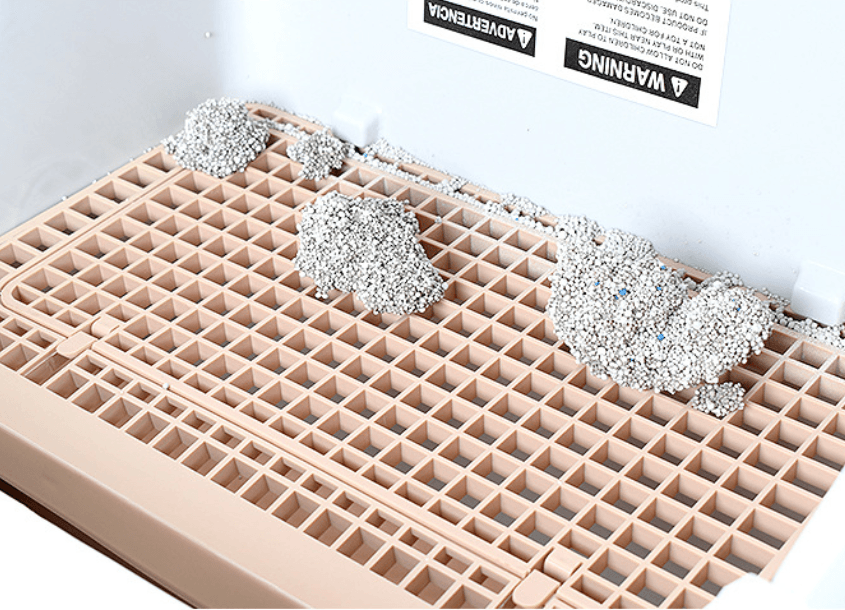 Sleek Kitty Corner Cat Litter Box