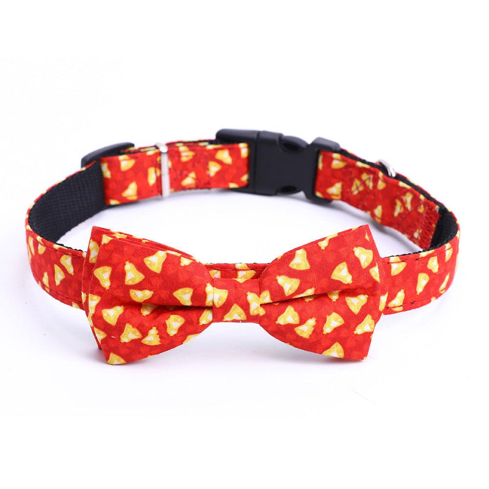 Festive Holiday Pet Bow Collar - Perfect For Christmas Celebrations!