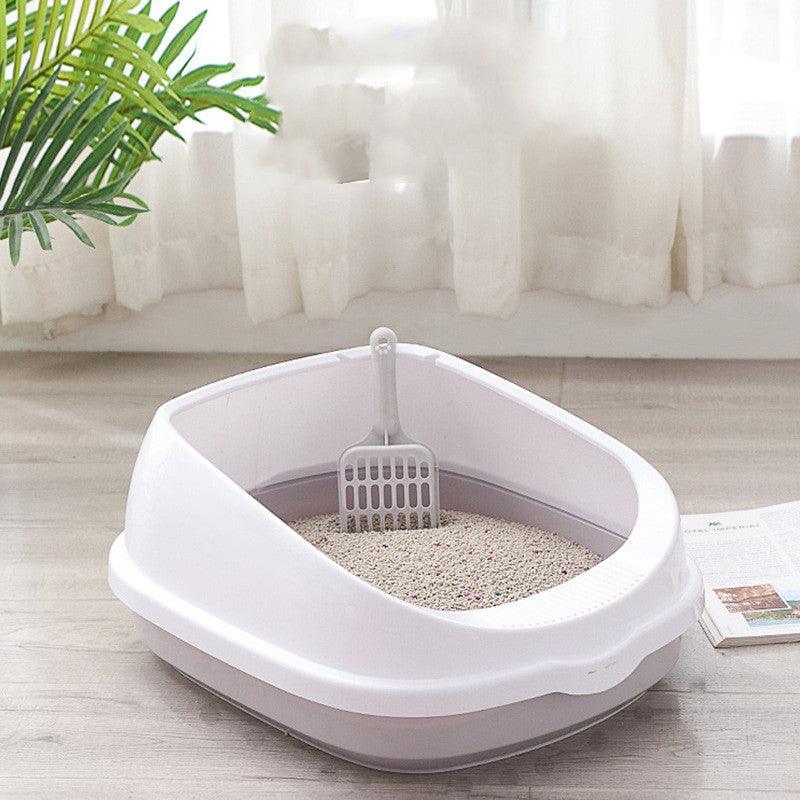 oversized splash-proof semi-enclosed cat litter box: the ultimate