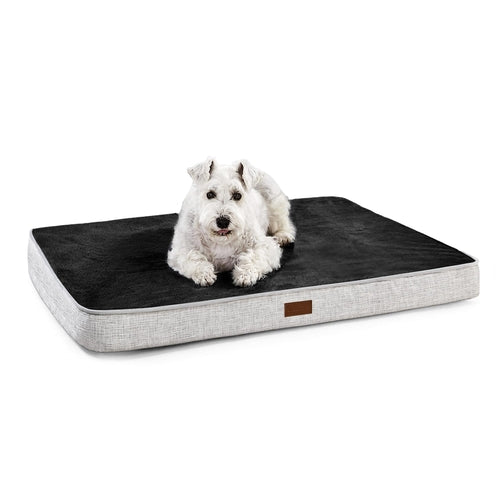 Orthopedic Dog Bed with Washable Cover, Dark Grey