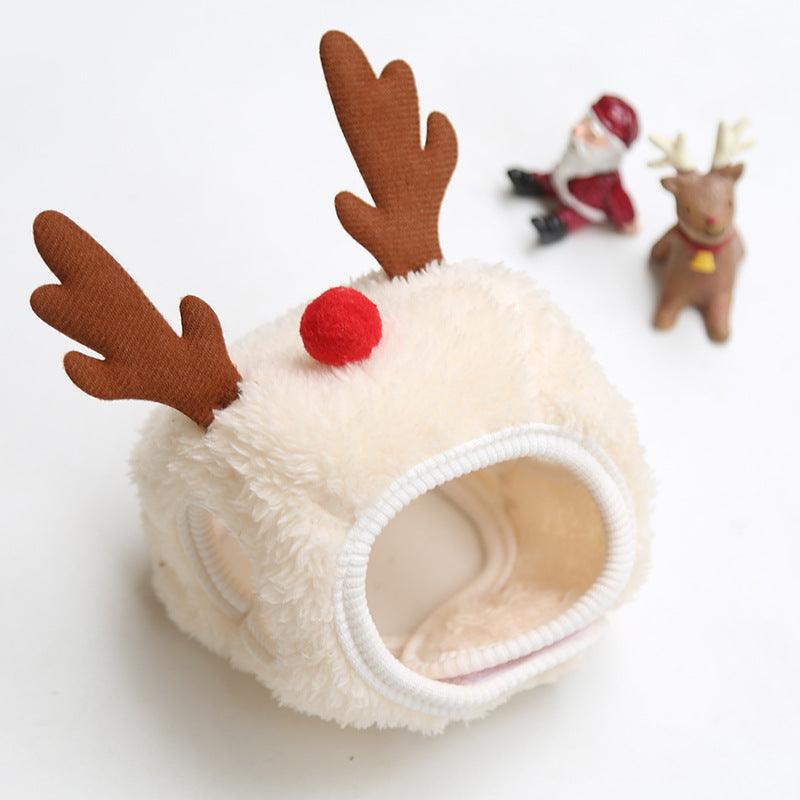 Festive Pet Christmas Hat And Saliva Towel Set - Perfect For Your