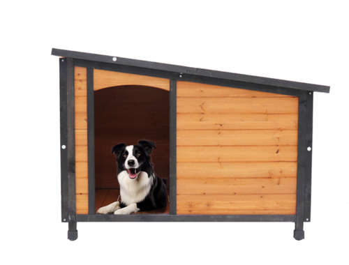 46'Dog House Outdoor & Indoor  Wooden Dog Kennel for Winter with