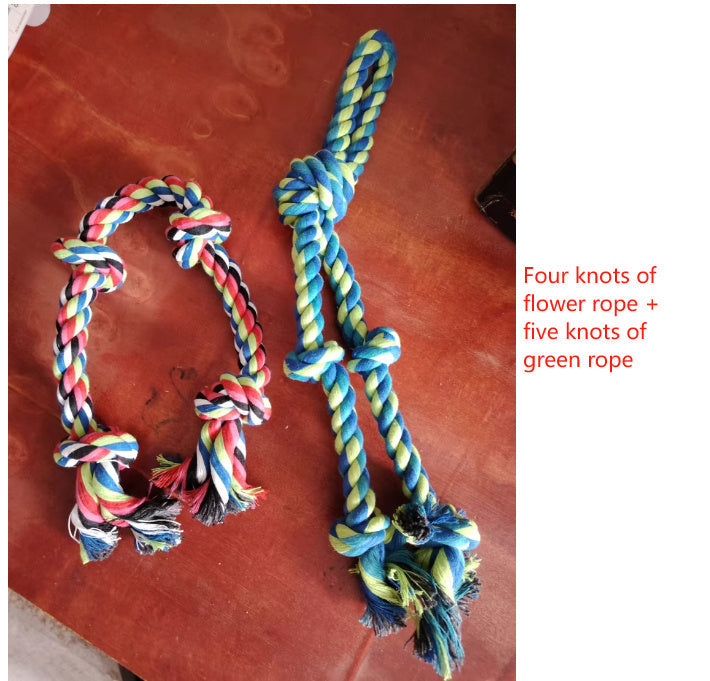 Heavy-Duty Rope Knot Dog Toys For Large Breeds Dental Health Chew And