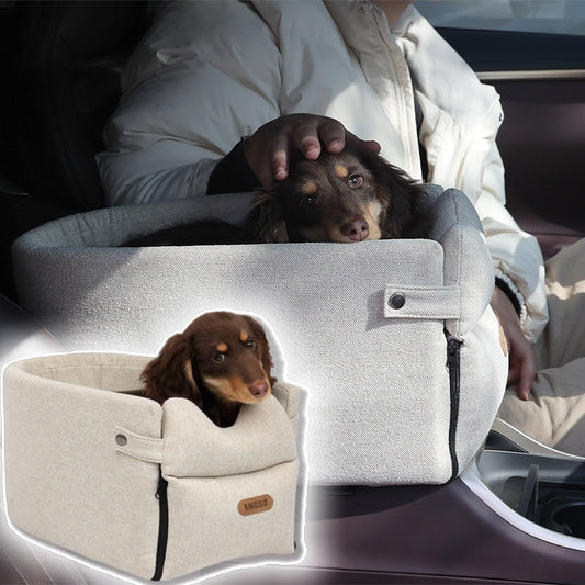 Car Central Dog Car Seat Bed Portable Dog Carrier For Small Dogs And