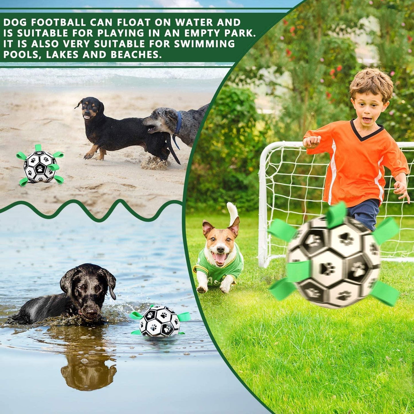 Interactive Dog Soccer Ball: Durable, Soft, And Engaging Pet Toy