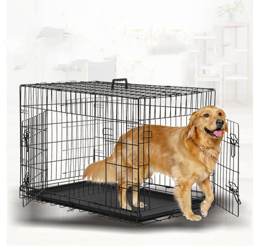 labrador luxury foldable wire cage for large cats