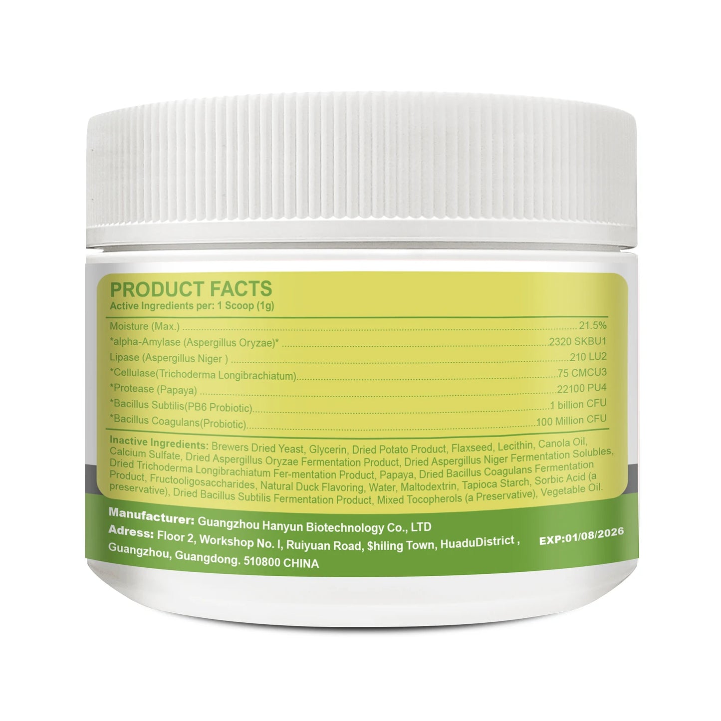 Dog Probiotic Powder Supplement