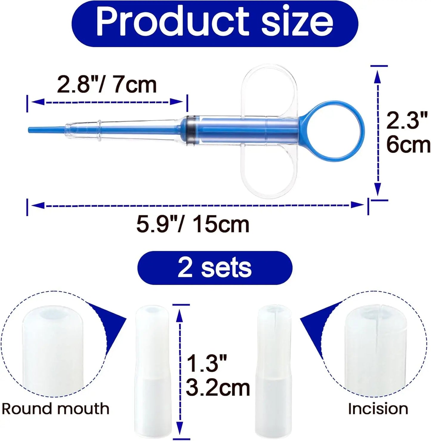Pet Medicine Feeder, Silicone Syringe