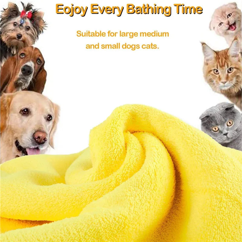 Pet Bath Towel Soft Microfiber