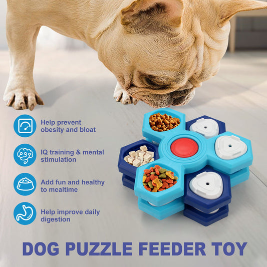 4 Layers Slow Feeder Puzzle Dog Bowls Assemble Slow Eating Bowl For