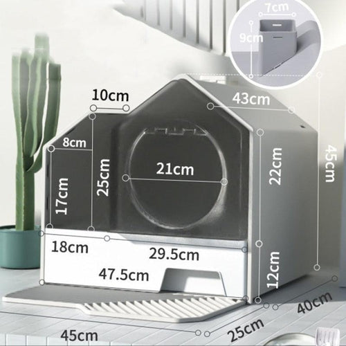 Enclosed Pet Oasis: The Ultimate Odor-Free Cat Litter Box