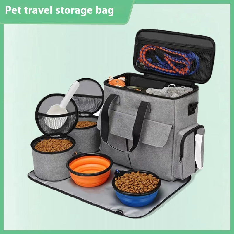 Dog Travel Bag Kit Pet Bag Out Travel Convenient Large-capacity