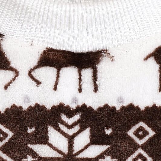 Cozy Festive Pet Sweater: Plush And Stylish Christmas T-Shirt