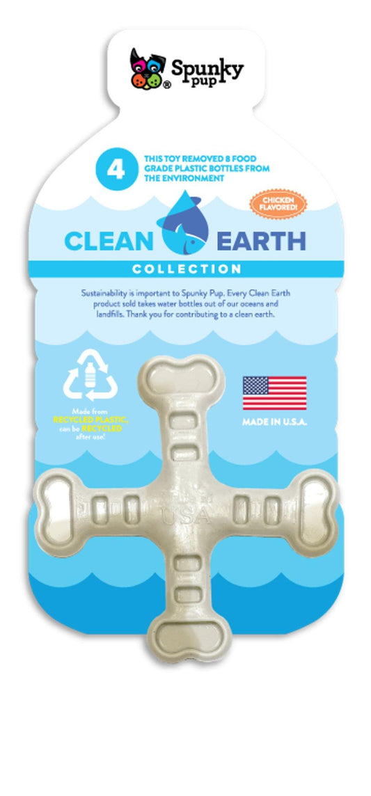 Crossbones Clean Earth Recycled Dog Toy