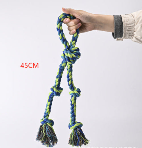 Heavy-Duty Rope Knot Dog Toys For Large Breeds Dental Health Chew And