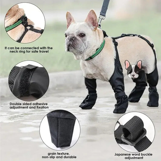 Waterproof Dog Shoes Adjustable Dog Boots Pet Breathbale Shoes For