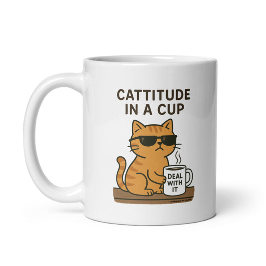 Cattitude in a Cup Novelty Mug